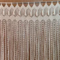 پرده مکرومه|پرده، رانر، رومیزی|مشهد, حجاب (شهرک غرب)|دیوار