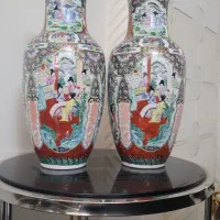 گلدان سورمه ای و گل مرغی|صنایع دستی و سایر لوازم تزئینی|شیراز, شهرک بهشتی|دیوار