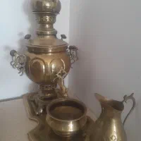 سماور زغالی برنج|کلکسیون اشیاء عتیقه|بروجرد, |دیوار