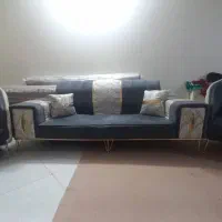 مبل راحتی پایه فلزی ۷ نفره|مبلمان خانگی و میز عسلی|تهران, هرندی|دیوار