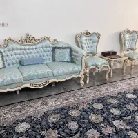 مبلمان استیل ۱۰ نفره سفارشی همراه کنسول|مبلمان خانگی و میز عسلی|قم, عمار یاسر|دیوار