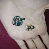 انگشتر آغوش برنج زنجیر پلاک پابند استیل