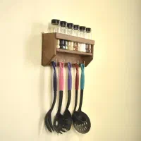 جا ادویه دیواری و جاادویه رو میزی|کتابخانه، شلف، قفسه‌های دیواری|شاهین‌شهر, شهرک گلدیس|دیوار