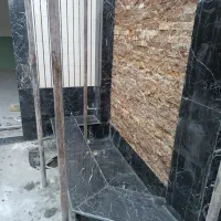 اجرای نمای آجر وسنگ