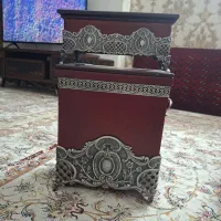 سطل و جا دستمال کاغذی در حد نو