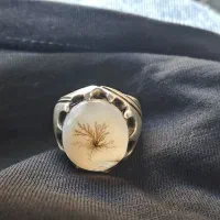 انگشتر شجر تک درخت ریز نقش سنگین