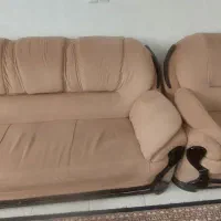 فروش مبل راحتی ۷ نفره به همراه جلو مبلی|مبلمان خانگی و میز عسلی|دلیجان, |دیوار