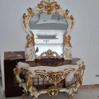 آینه کنسول سلطنتی|بوفه، ویترین، کنسول|کرج, شهرک یاس شمالی|دیوار