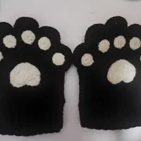 دست کش پنجه گربه مشکی