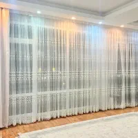 پرده حال و پذیرایی خامه دوزی ترک