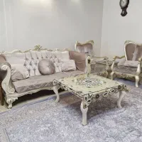 مبلمان استیل ۹ نفره با ناهارخوری ۸ نفره