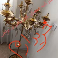 لوستر،آینه شمعدان،کنار سالنی برنجی(برنز)
