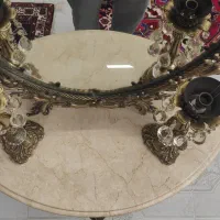 آینه و شمعدان و کنسول برنز آنتیک|آینه|میانه, |دیوار