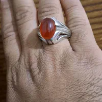 انگشتر عقیق و زمرد درجه یک