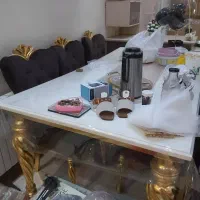 مبل هفت نفره کلاسیک همراه با میز ناهار خوری ۶ نفره|مبلمان خانگی و میز عسلی|تهران, ائمه اطهار|دیوار