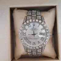 ساعت مچی طرح رولکس فول نگین مردانه