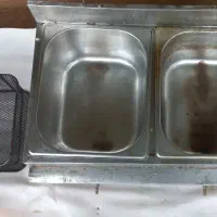 فروش سرخ کن ۲لگن استیل