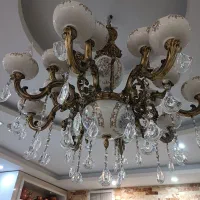 لوستر برنزی|لوستر و چراغ آویز|کرج, شهرک یاس شمالی|دیوار