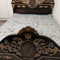 تخت دونفره به همراه تشک طبی بدون کفی