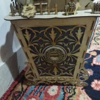 عصرانه خوری تستر سطل اشغال چوبی