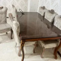 میز نهاری چوب راش در حد نو