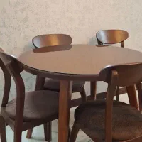 میز ناهار خوری گرد چهارنفره|میز و صندلی غذاخوری|مشهد, الهیه|دیوار