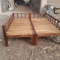 تخت چوبی گردو 2در2