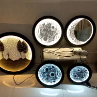 تابلو ماه آماده ارسال هدیه روزمادر آینه ماه