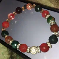 دستبند عقیق ۱۳ مهره