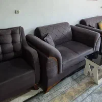 مبل ۷نفره درحدنوهمراه میز وسه تا عسلی|مبلمان خانگی و میز عسلی|موچش, |دیوار