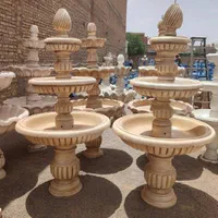 آبنما آبشار حوض باربیکیو نرده بتنی میز صندلی گلدان