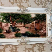 تابلو فرش ماشینی کوچه باغ