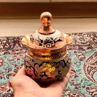 قندان مسی نقره کاری شده(نو)|ظروف سرو و پذیرایی|تهران, قلهک|دیوار