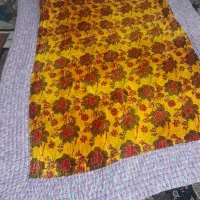 فروش لحاف دو نفره دست دوز مخملی دوزی شده
