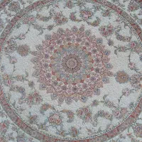 یک جفت فرش گرد قطر ۱/۵