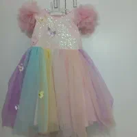 لباس عروس بچگانه،قد لباس ۶۰سانت