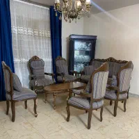 مبل سلطنتی چوب گردو|مبلمان خانگی و میز عسلی|پردیس, فاز ۸|دیوار