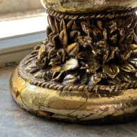 ست میز و گلدان طلایی|بوفه، ویترین، کنسول|اصفهان, شفق|دیوار