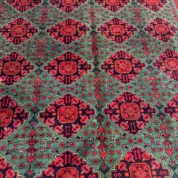 فرش دستباف (بساک)۶ متریهای سز قرمز بلوچ زیبا|فرش|مشکیندشت, |دیوار