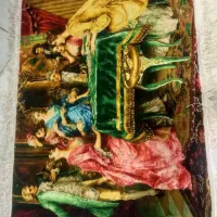 تابلو فرش دستباف ابریشم پاسور باز