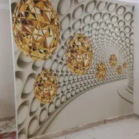 نصاب کاغذدیواری رولی وپوستر3Dپرده تیوی وال قساط