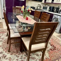 میز ناهار خوری ۶ نفره چوب راش