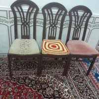 سه عدد صندلی چوپ اصل