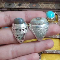 انگشتر نقره عقیق یمن، باباقوری و فیروزه|جواهرات|یزد, |دیوار