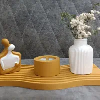 ست دکوری مجسمه و گلدون و جا شمعی|مجسمه، تندیس، ماکت|آمل, |دیوار