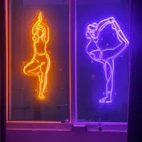 تابلو نئون یوگا|تجهیزات ورزشی|قائمشهر, |دیوار