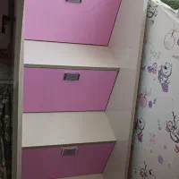 تخت دوطبقه ام دی اف|تخت و سرویس خواب|کاشمر, |دیوار