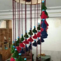 پرده سنتی دستبافت|گلیم، جاجیم، گبه|زاهدان, |دیوار