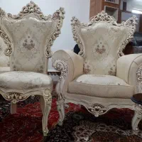 مبل سلطنتی نه نفره باجلومبلی وغذاخوری چهارنفره