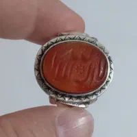 سنگ عقیق یمنی انگشتر فیروزه